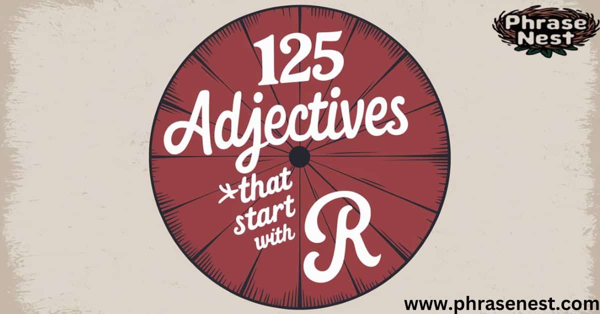 125 Adjectives That Start with R