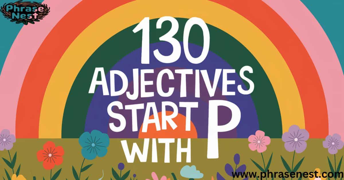 130 Adjectives Start with P