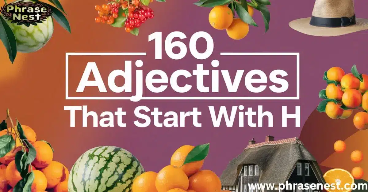 160 Adjectives That Start with H