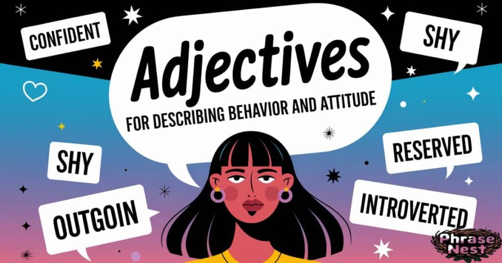 Adjectives for Describing Behavior and Attitude