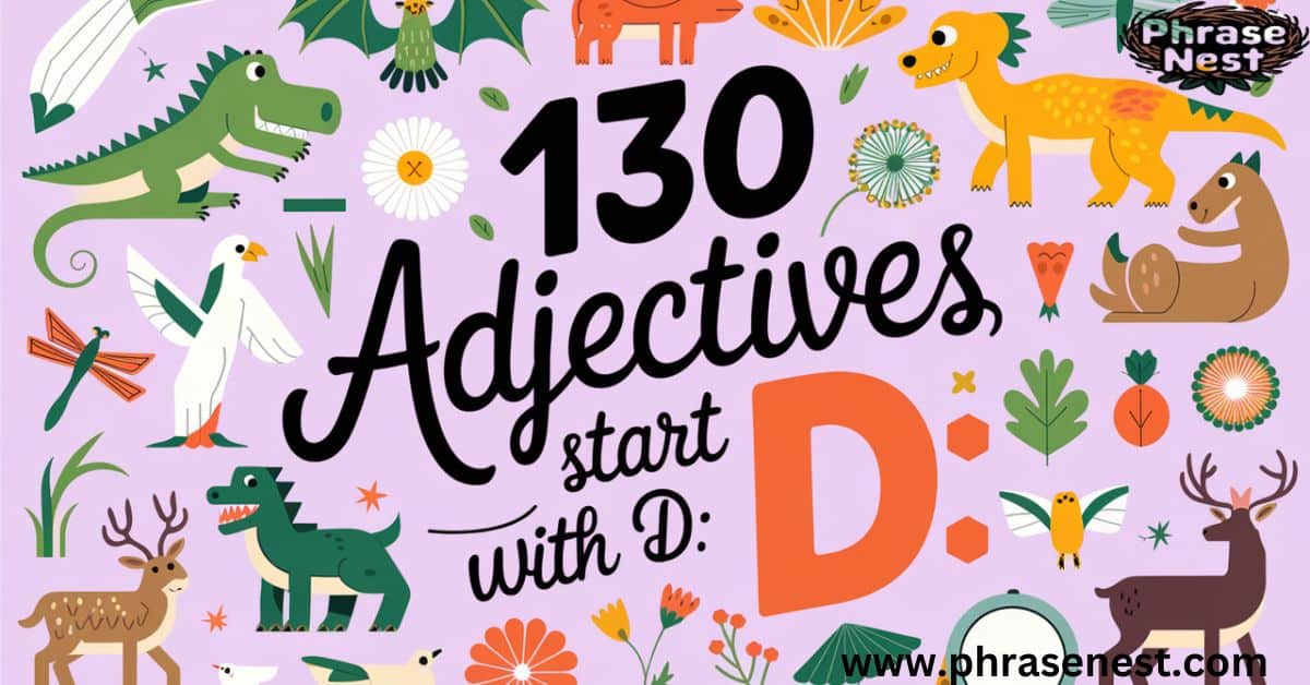 130 Adjectives Start with D: That Start with the Letter D